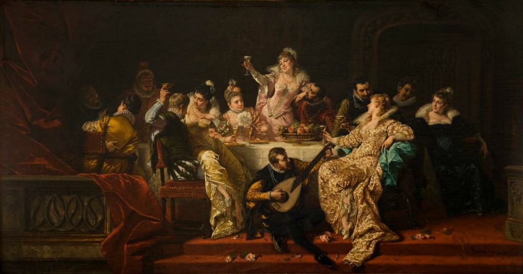 Renaissance banquet painting