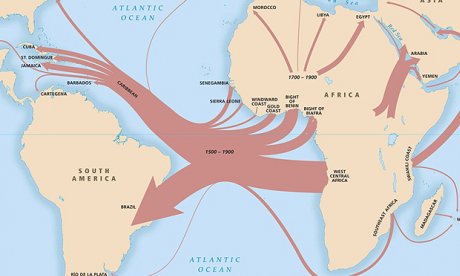 Image representing African social disruption, slave raiding, or the destructive effects of the slave trade