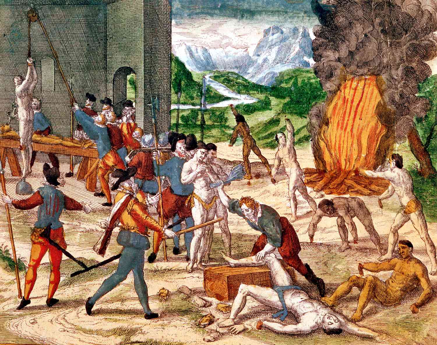 Image representing indigenous American societies under conquest or colonial restructuring