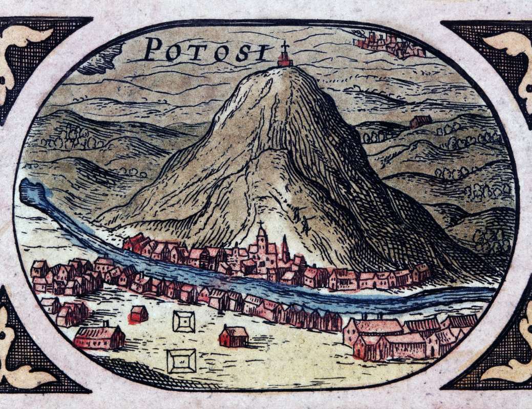 Image representing silver mining at Potosi or the flow of bullion into Europe