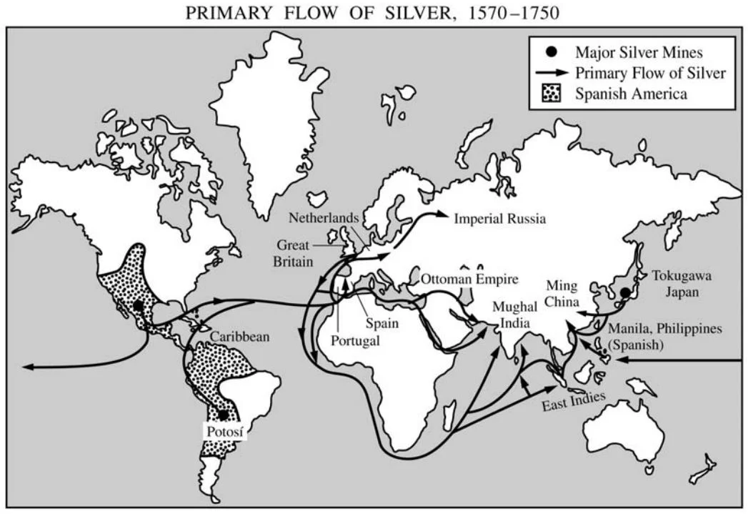 Image representing trade routes, merchants, or the growth of a world economy
