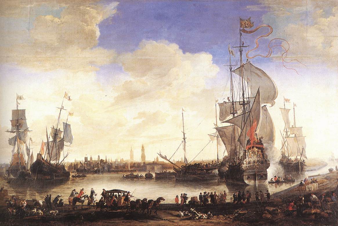 Historic Bruges harbour scene