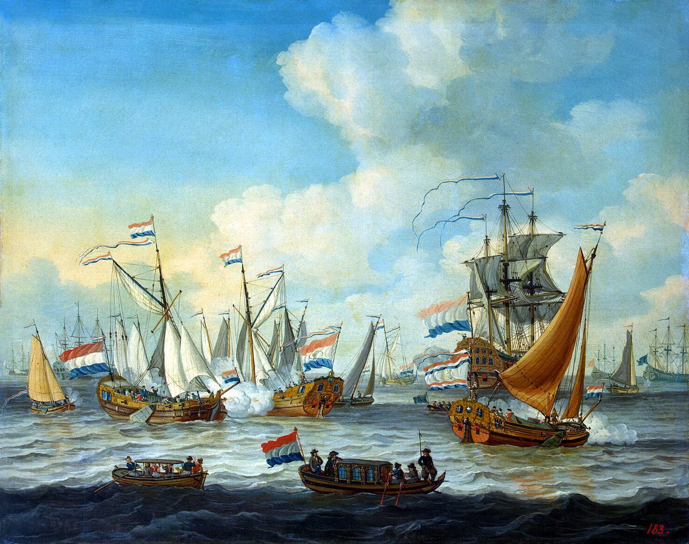 Venetian fleet scene